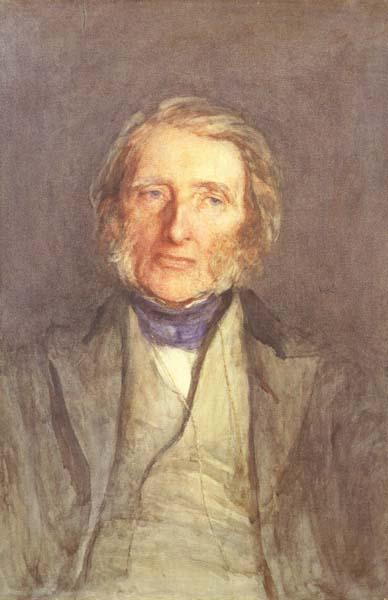 Sir Hubert von Herkomer,RA,RWS Portrait of john Ruskin (mk46)